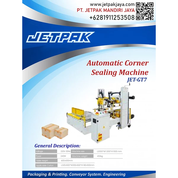 Automatic Corner Sealing Machine - JET-GT7
