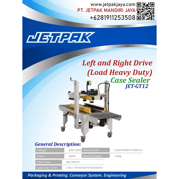 Left & Right Drive (Load Heavy Duty) - JET-GT12