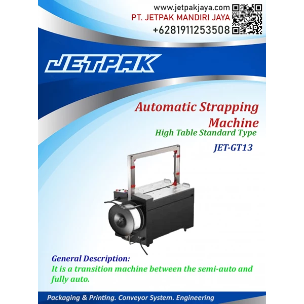Automatic Strapping Machine (High table standard type) - JET-GT13