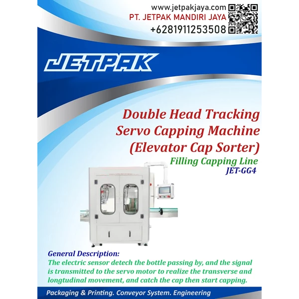 Double Head Tracking Servo Capping Machine - JET-GG4