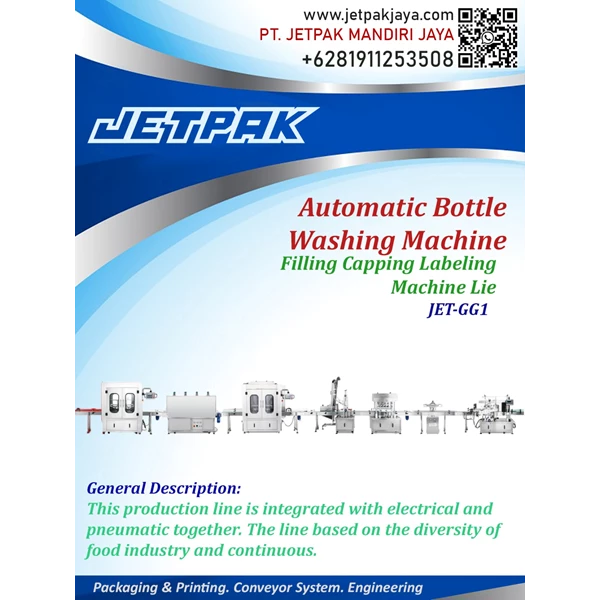 Automatic Bottle Washing Machine - JET-GG1
