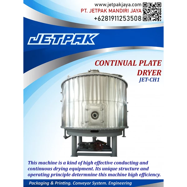 continual plate dryer machine JET-CH1