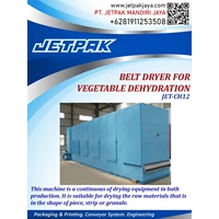 belt dryer for vegetable dehydration JET CH12