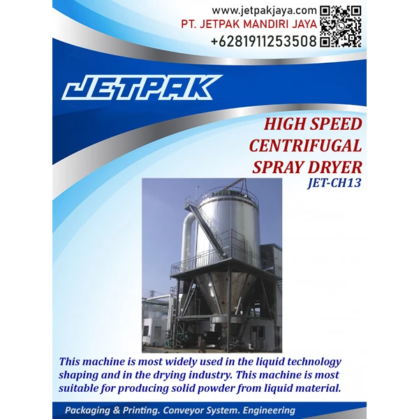 high speed centrifugal spray drayer JET CH13