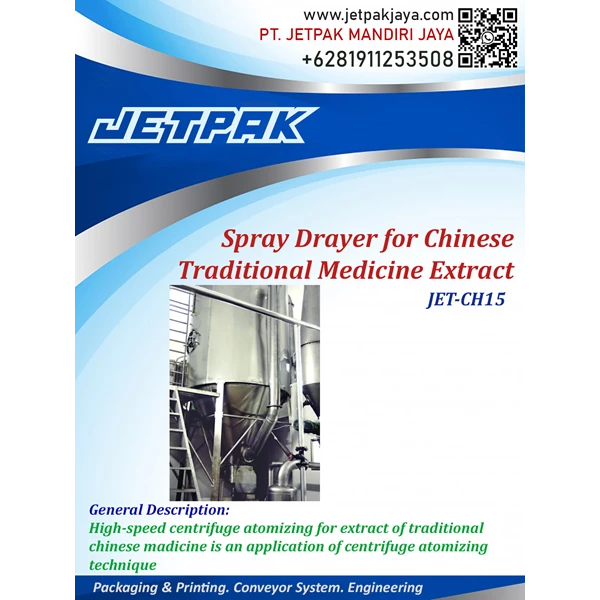 spray dryer for chinese traditional medicine extract