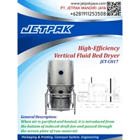 high efficiency vertical fluid bed dryer JET CH17