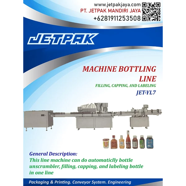machine bottling line filling capping and labeling JET-YL7-YL8