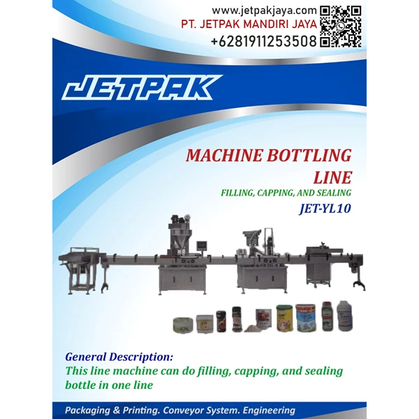 machine bottling line filling capping labeling and sealing JET YL9-YL10