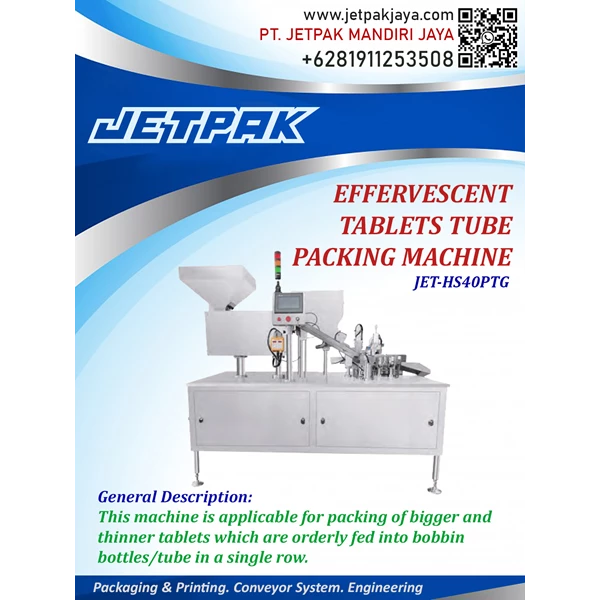effervescent tablets tube packing machine JET HS40 PTG