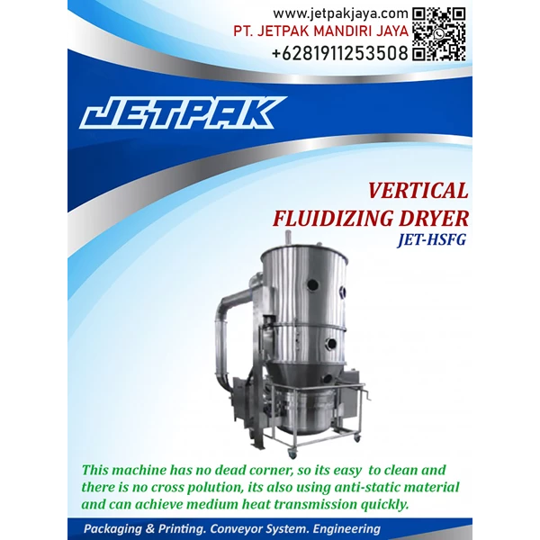 vertical fluidizing dryer JET HSFG