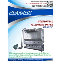 horizontal fluidizing dryer JET HSWGF