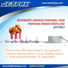 automatic chiken popcorn/fish popcorn production line JET TML4 1