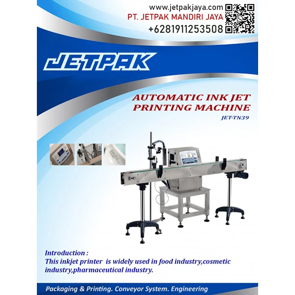 AUTOMATIC INK JET PRINTING MACHINE JET TN 39