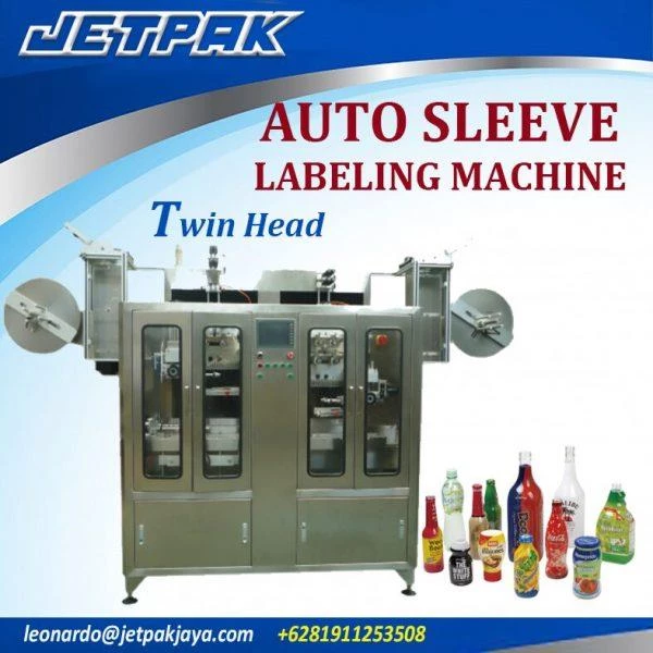 Auto Sleeve Labeling Machine Twin head JET-2250 - Mesin Thermal Shrink