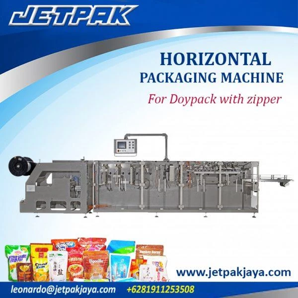 Horizontal Packing Machine For Doypack With Zipper - Mesin Kemasan Makanan
