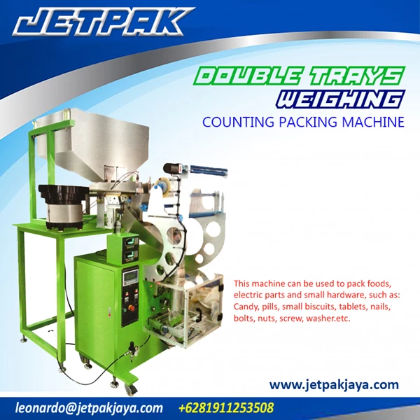 DOUBLE TRAY WEIGHING CONTING PACKING MACHINE