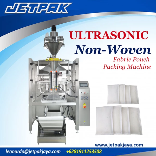 ULTRASONIC NON - MOVEN FABRIC POUCH PACKING MACHINE 
