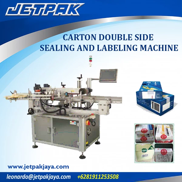 CARTON DOUBLE SIDE SEALING AND LABELING MACHINE