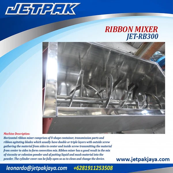 RIBBON MIXER (JET-RB300) - Mesin Horizontal Mixer