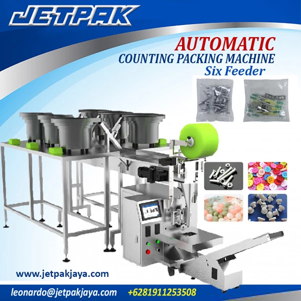 AUTOMATIC COUNTING PACKING MACHINE (Six Feeder) - Mesin Pengemas Otomatis