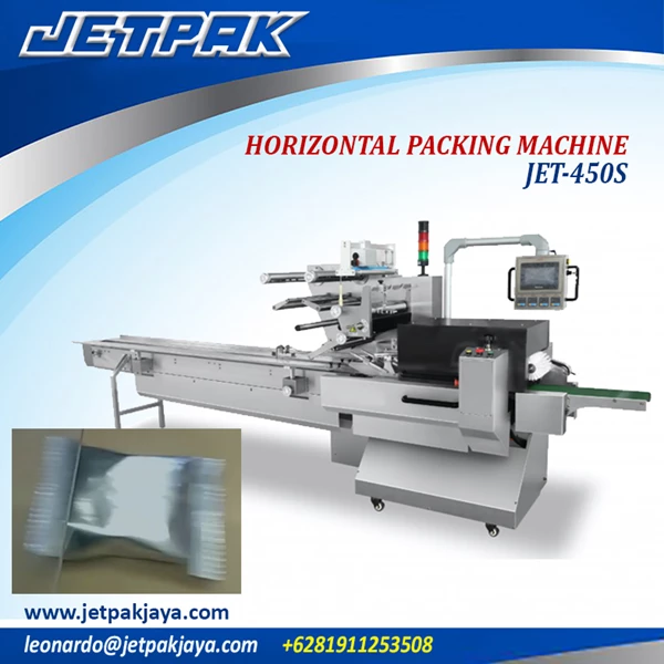 HORIZONTAL PACKING MACHINE (JET-450S) - Mesin Pengemas Otomatis