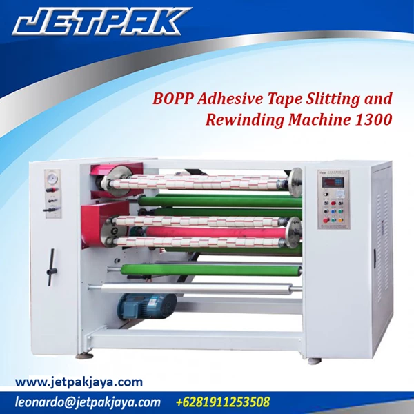 BOPP Adhesive Tape Slitting and Rewinding Machine 1300 - Mesin Pemotong/Rewinder Isolasi