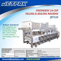 PNEUMATIC 24-CUP FILLING & SEALING MACHINE (JET-C24) - Mesin Pengisian dan Sealing