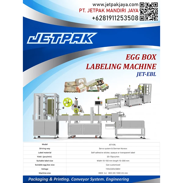 EGG BOX LABELING MACHINE - Mesin Label