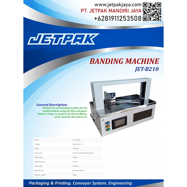 BANDING MACHINE (JET-B210) - Mesin Banding